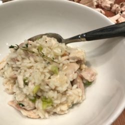 Chicken Risotto with Truffle Oil